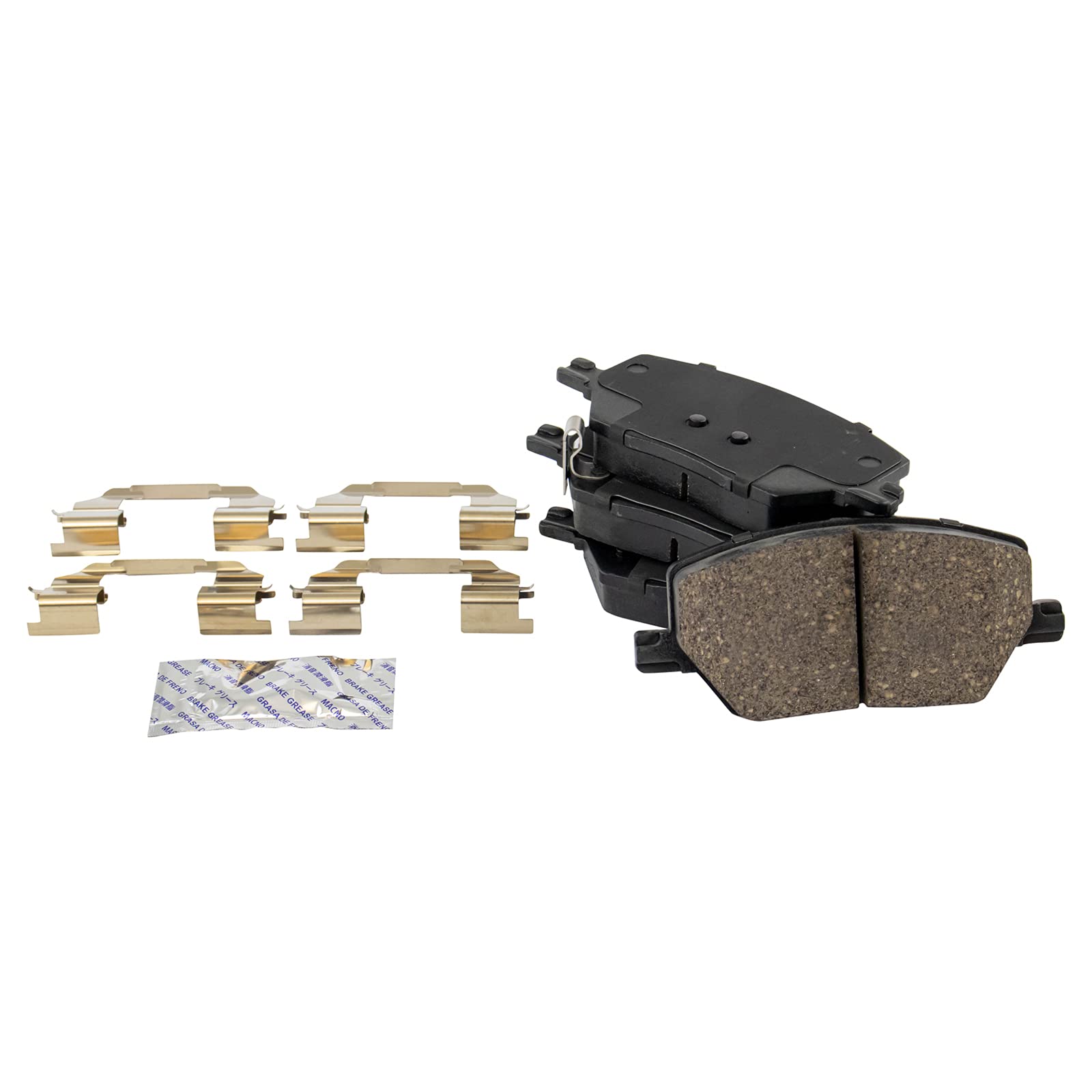 Trq Front And Rear Brake Pad & Rotor Kit Brake Pads Brake Rotor Ceramic Compatible With 2016-2021 Fiat 500X 2015-2021 Jeep Reneg