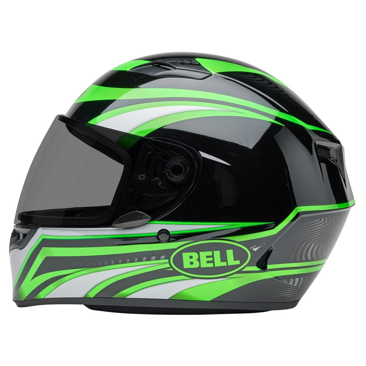 Bell Qualifier Full-Face Motorcycle Helmet (Gloss Conduit Black/Kryptonite - Large)