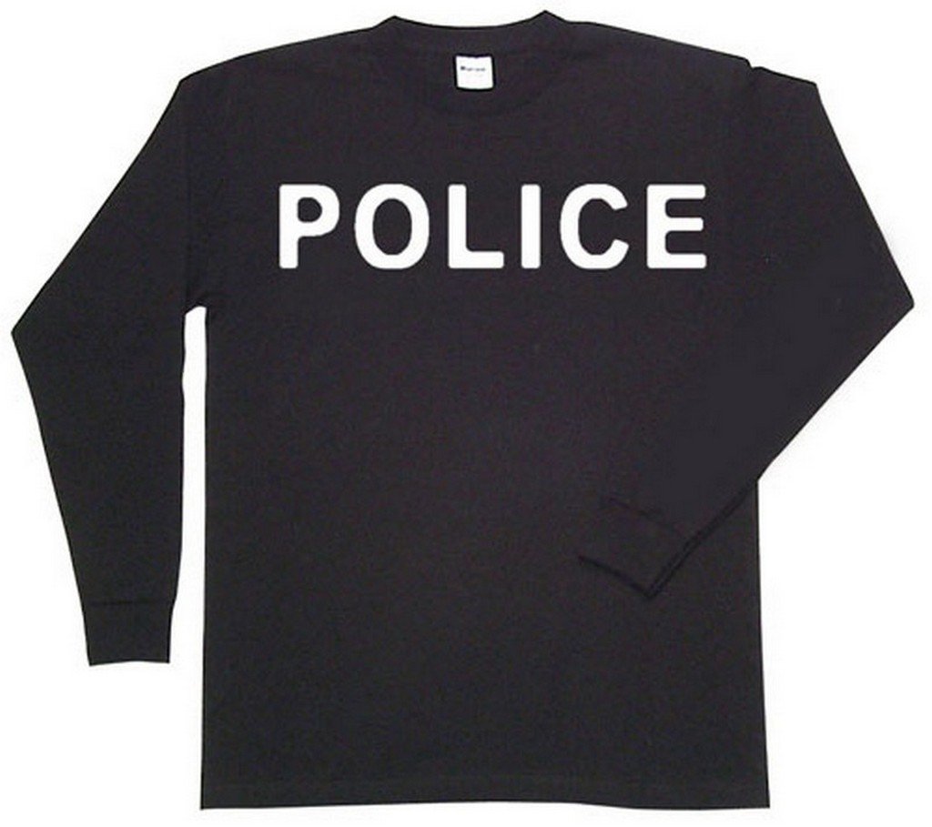 Police Long Sleeve T-Shirt Black Medium
