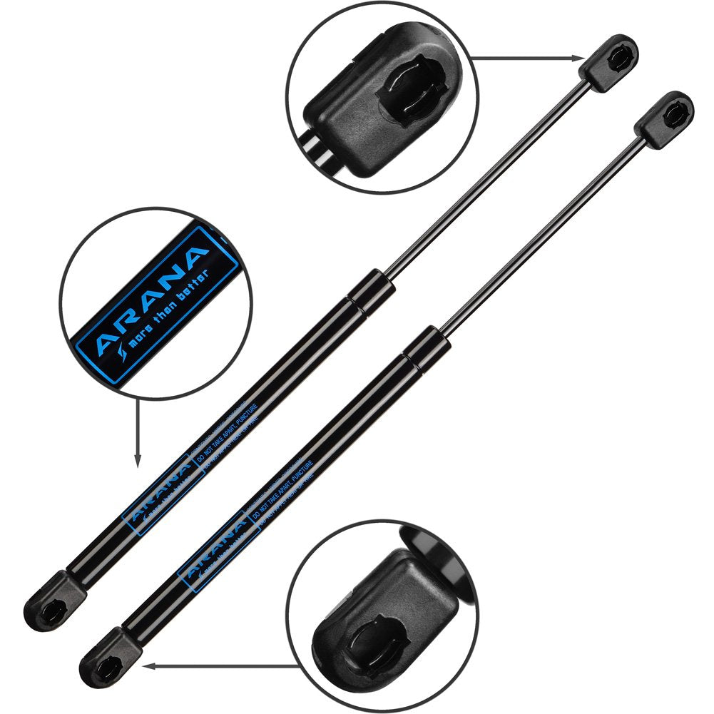 ARANA Gas Struts Lift Support - 15" 35 Lbs Metal Gas Shocks for Boat Hatch & Toolbox - Black, 2 Pcs
