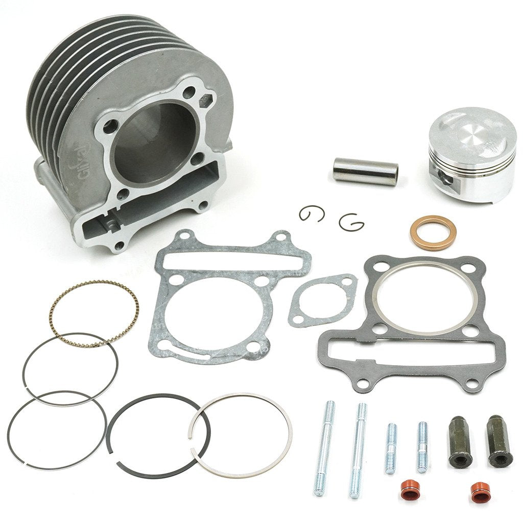 Glixal Atmt1-017 Gy6 150Cc 57.4Mm Cylinder Kit With Piston Kit 4 Stroke 152Qmi 157Qmj Taotao Jonway Znen Roketa Atv Moped Go-Kar
