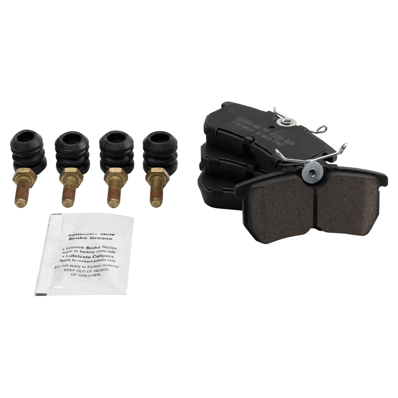 Trq Rear Brake Pad & Rotor Kit Brake Pads Brake Rotor Ceramic Compatible With 2001-2007 Ford Focus