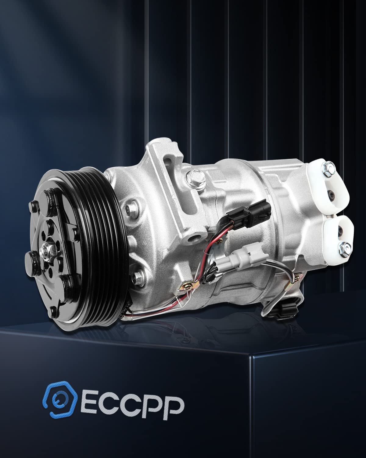 ECCPP AC Compressor with Clutch 2013-2019 Fit for Nissan Sentra 1.8L 1.6L 2014-2017 Fit for Nissan Tsuru 1.6L AC Compressor