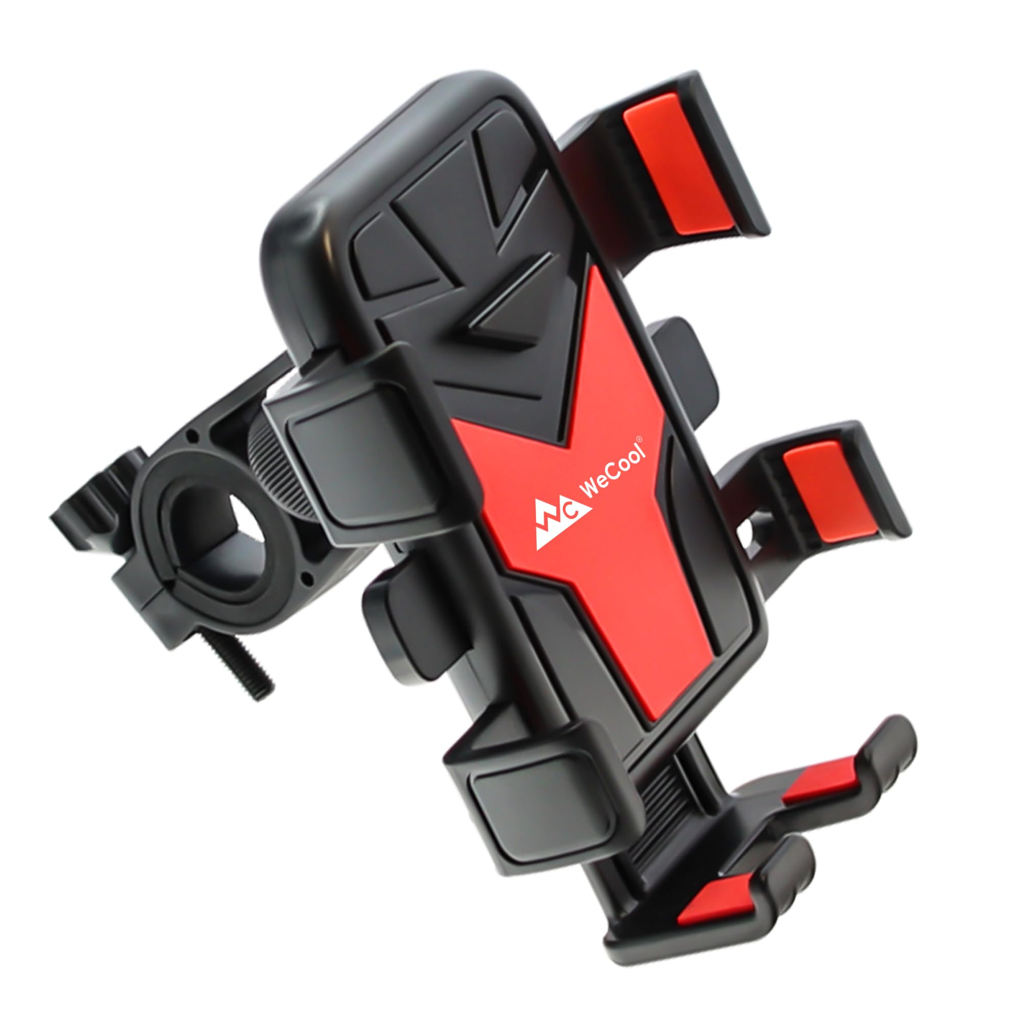 Wecool B3 Oneclick Locking Mobile Holder For Bikes, Antishaking Design, 3Directional Cushioning Pads, 360 Rotation,Securely H