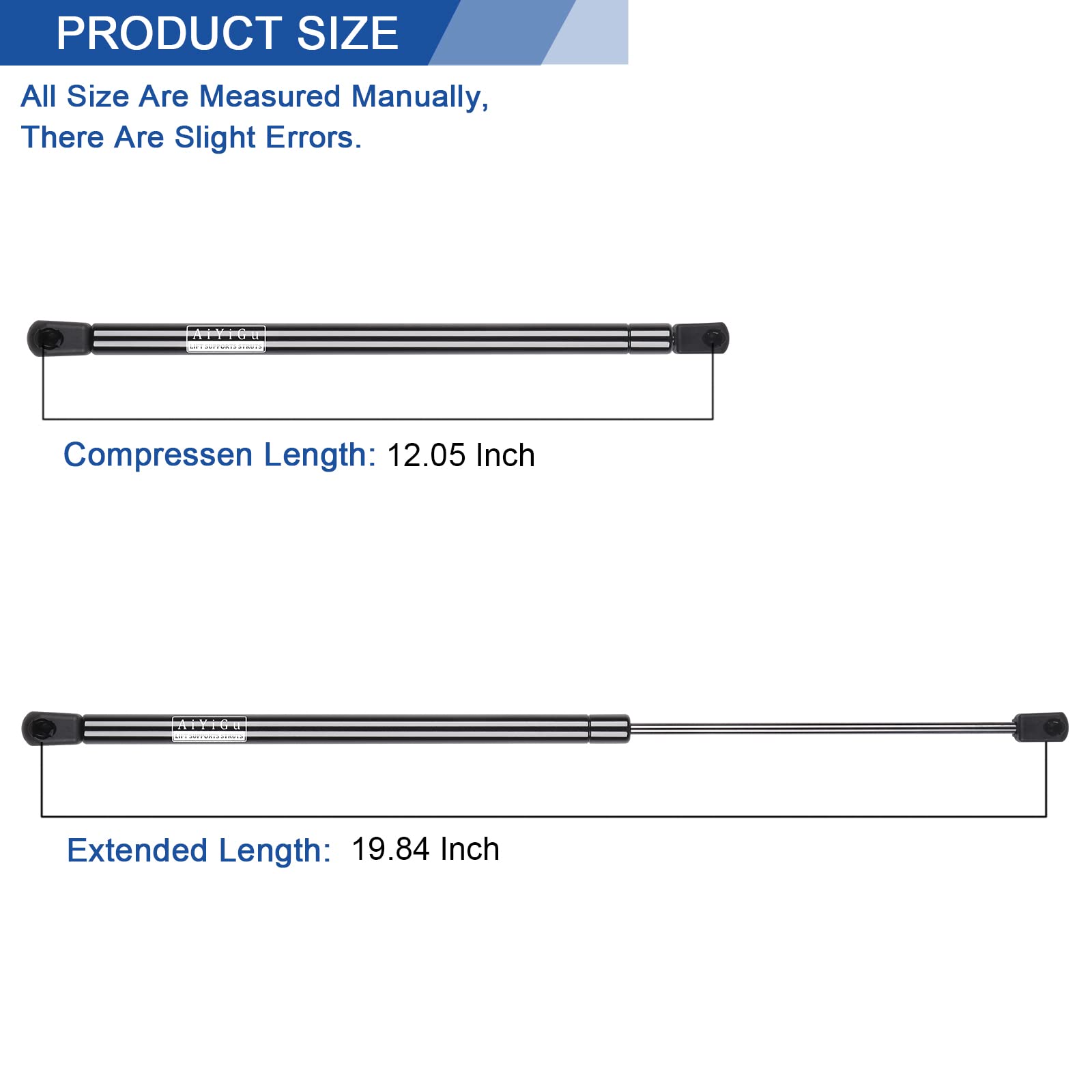 AiYiGu Rear Window Glass Shocks Struts Lift Supports Gas Springs 6157 Compatible with 2007-2014 Chevrolet/Chevy Suburban/Tahoe/G