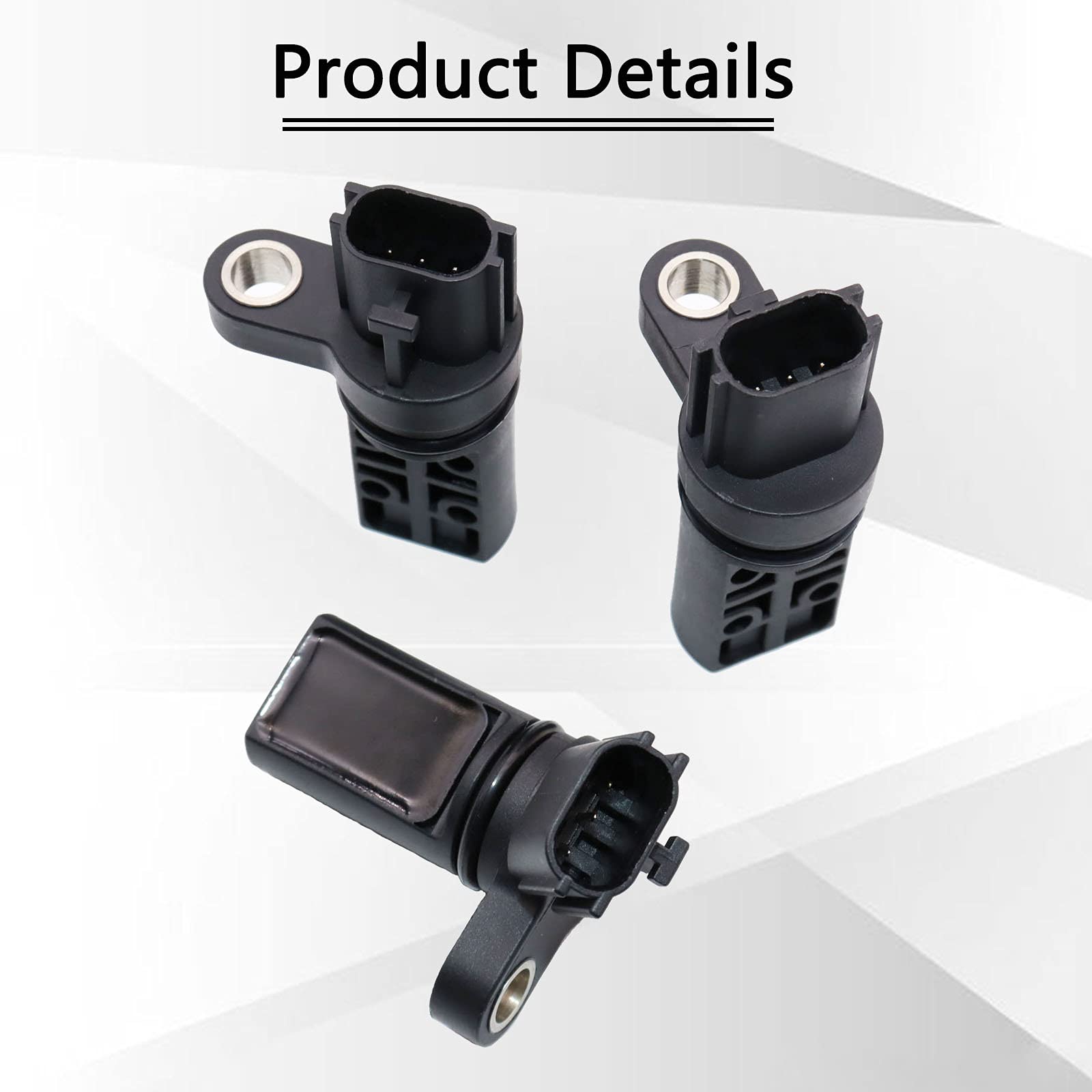 KEJSTED 3PCS Camshaft Crankshaft Position CPS Sensor Kit 23731-AL60A 23731-AL61A 23731-6J90B Compatible with Nissan Altima 350Z