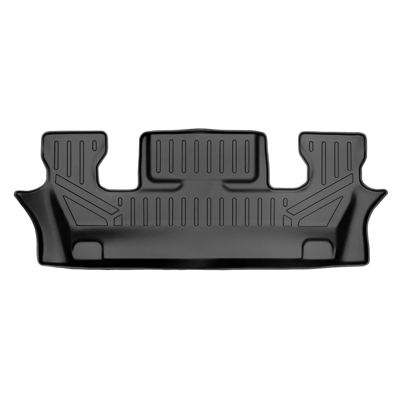 SMARTLINER Custom Fit Floor Mats 3rd Row Liner Black Compatible with 2020-2023 Compatible with Ford Explorer with 2nd Row Bucket