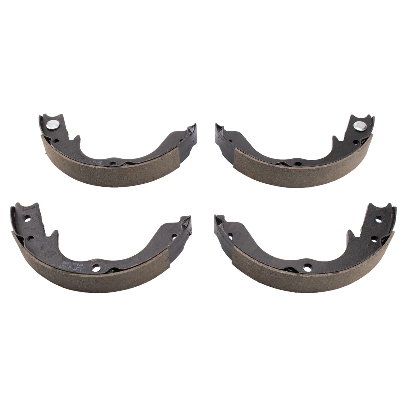 Trq Rear Brake Pad & Rotor Kit Brake Pads Brake Rotor Parking Brake Shoe Set Ceramic Compatible With 2008-2013 Subaru Impreza