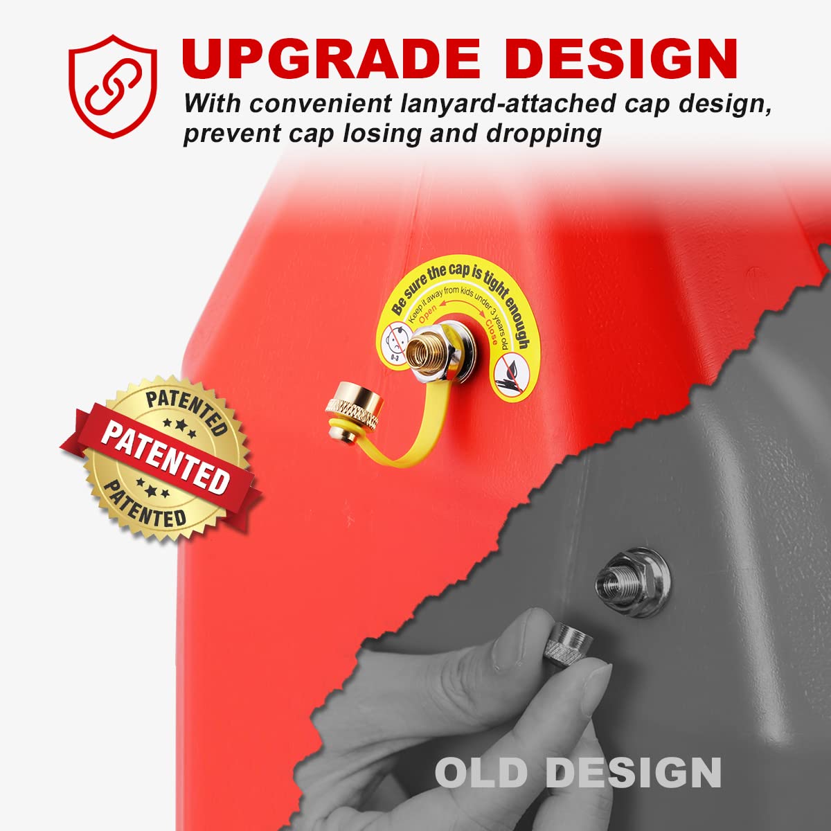 Magicfour Fuel Gas Can Vent Caps - 6 Pack Stainless Steel Replacement Vent Plugs for Faster Flowing Gas and Water
