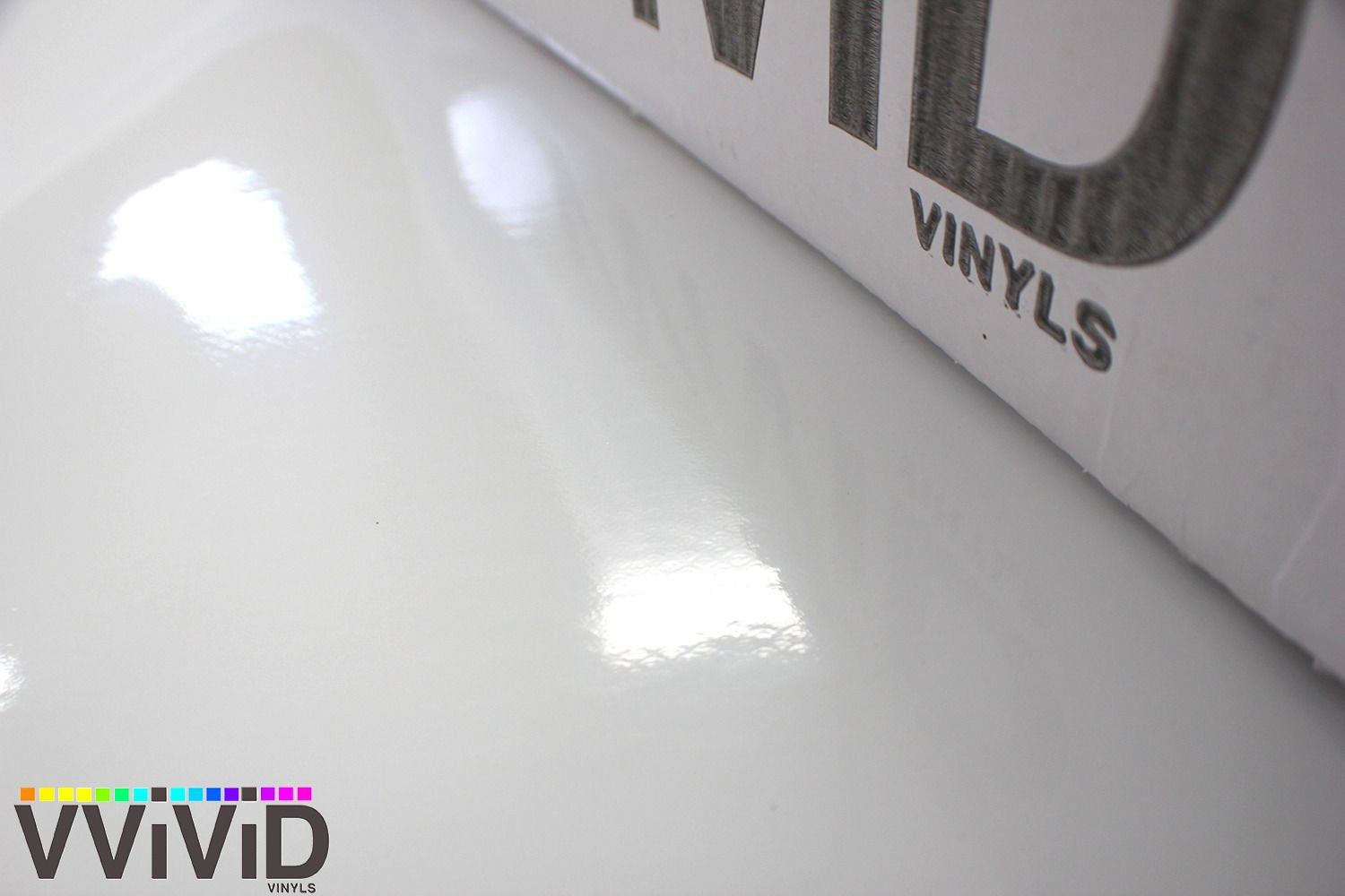 VViViD White High Gloss Microfinish Vinyl Wrap Roll - 1ft x 5ft, Model XPO1p47FTGlossWhite, Air Release Technology