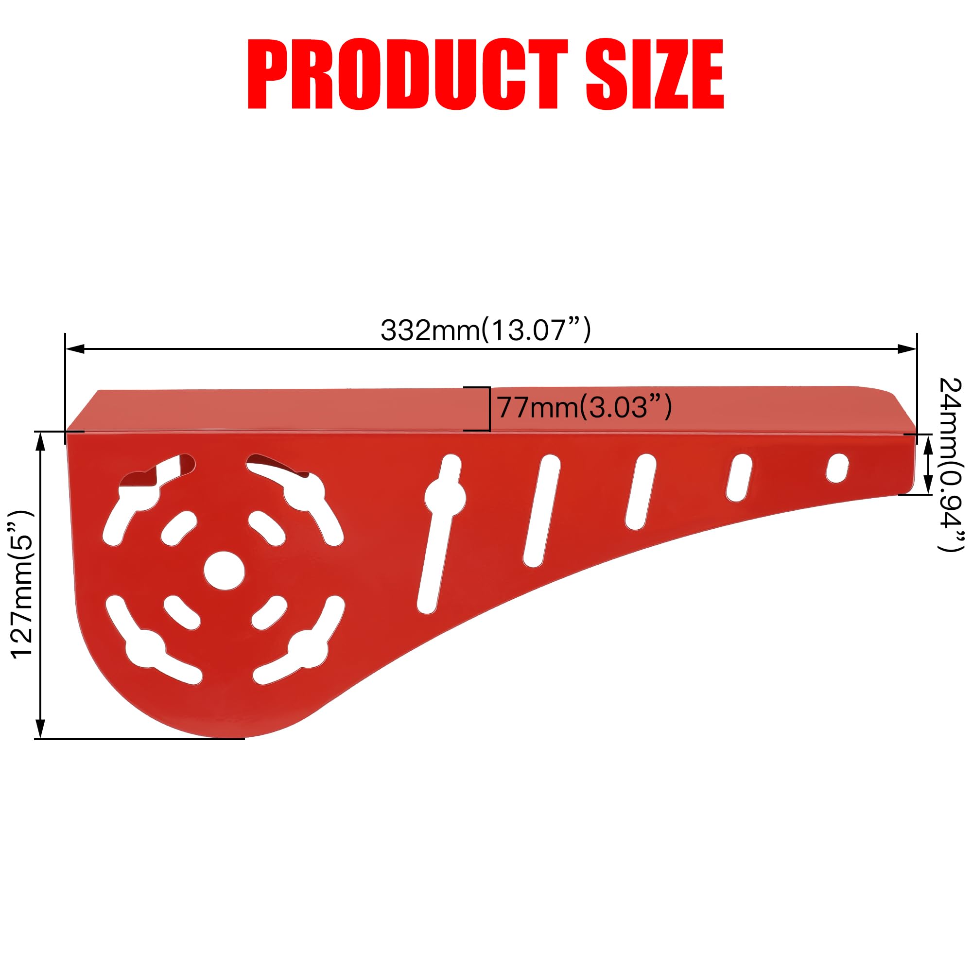 GREHUA Mini Bike Chain Guard Clutch Cover for Predator 212cc, Red, Model GR-LHQZ-212R