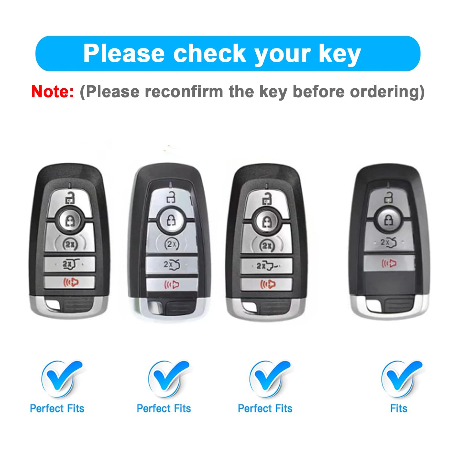 Xiyang Trade For For Ford Key Fob Cover With Keychain,Key Case Shell Protector Holder For Ford Explorer Fusion Escape Edge Expedition Maverick Mustang Bronco F150 F250 F350 F450 F550 Lincoln (Red)