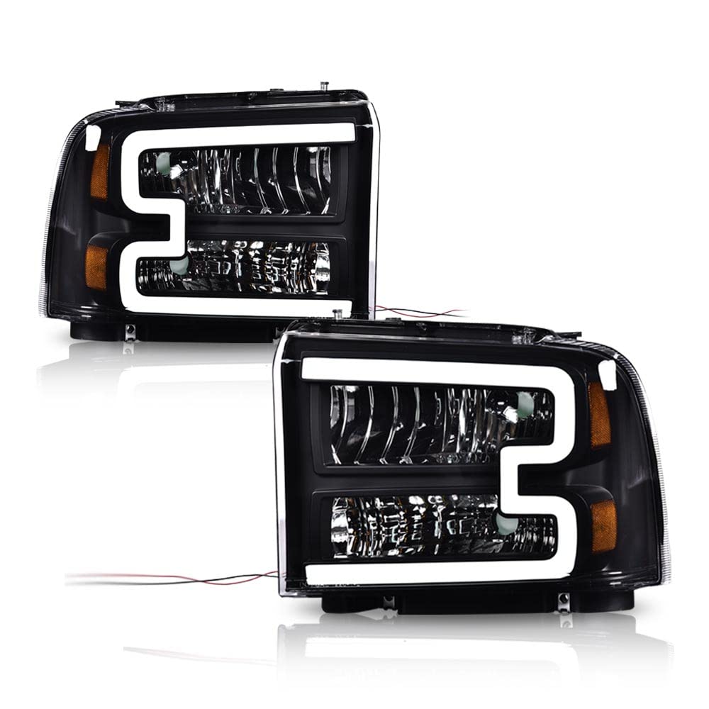 Pit66 Led Headlights, Compatible With 2005-2007 Ford F250 F350 F450 F550 Super Duty/ 2005 Ford Excursion,(Not Fit Sealed Beam He