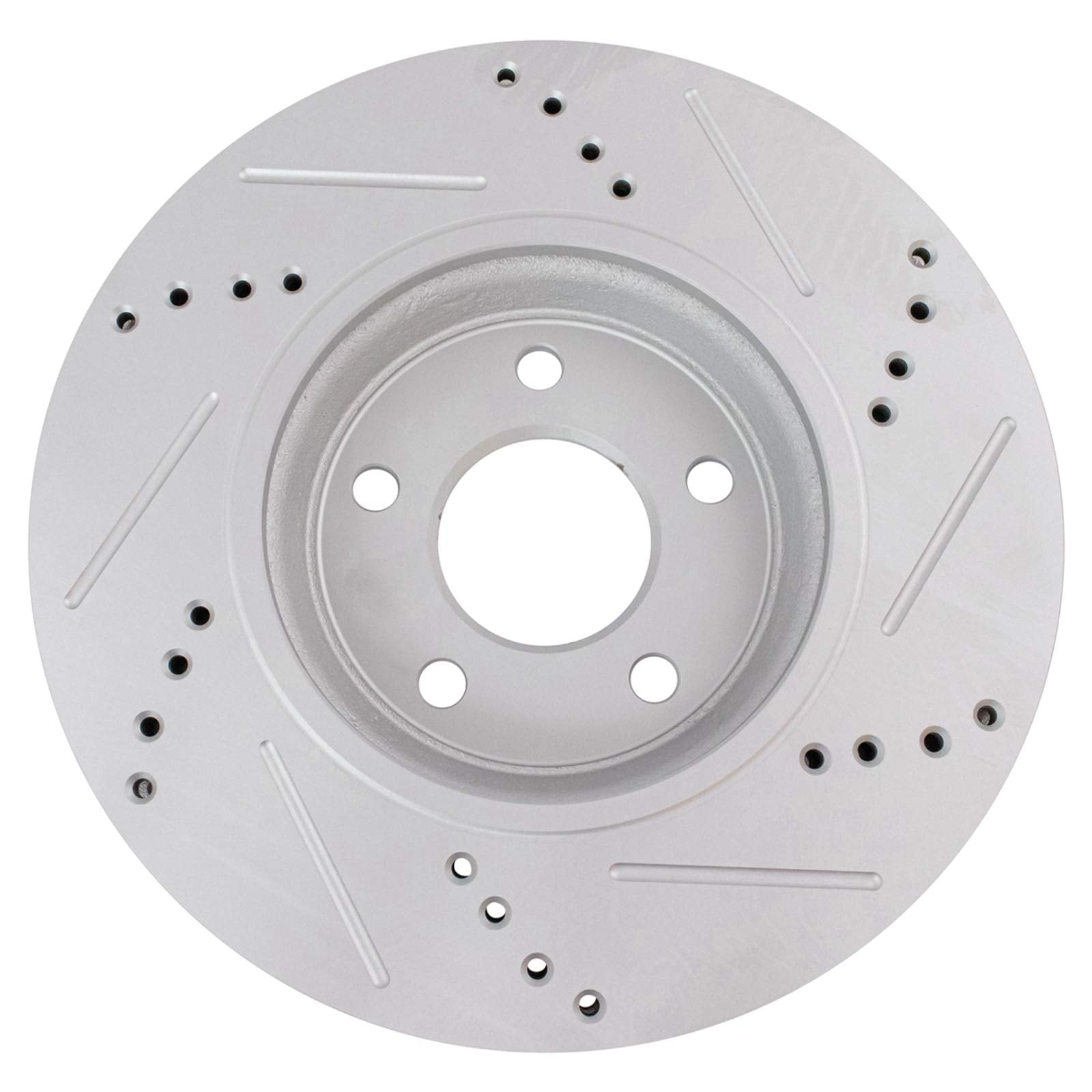 Trq Front Performance Brake Rotor Drilled Slotted Pair Set For 2007-2009 Aura / 2005-2009 Cobalt / 2007-2009 G5 / 2005-2010 G6 /