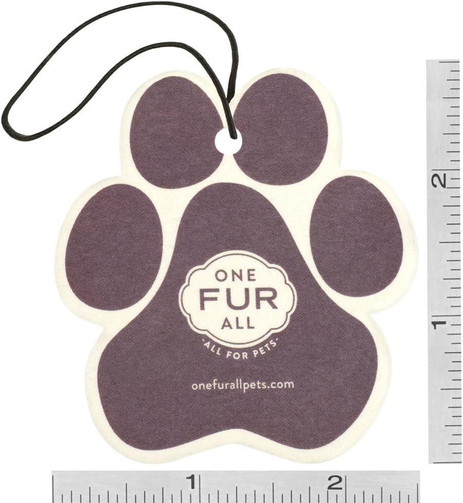 One Fur All Pet House & Car Air Freshener - Vanilla Sandalwood Pack Of 4 - Non-Toxic & Pet-Friendly Odor Eliminator For Small Sp