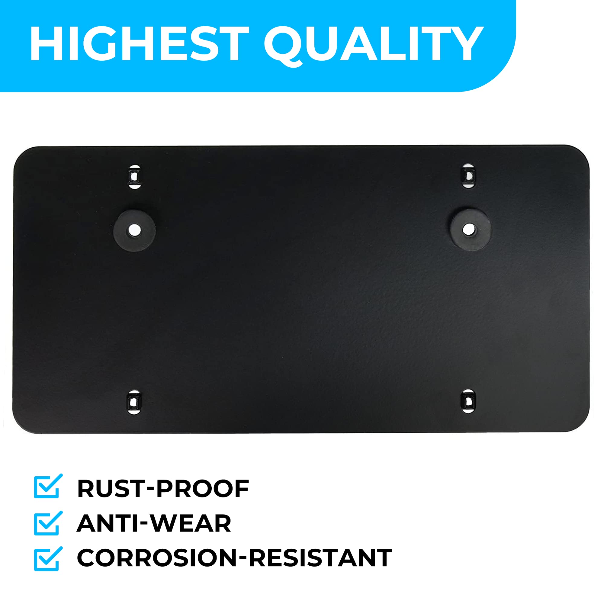 License Plate Bracket for Subaru Outback 2008-2023, Plate Holder Set w 6 Unique Screw Bolts, License Tag Mounting Kit, Quality P