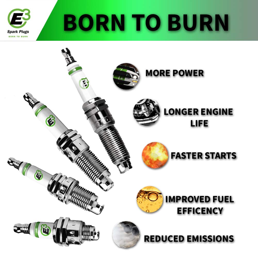 E3 Spark Plugs E3.32 Premium Powersports Spark Plug W/Diamondfire Technology (Pack Of 1)