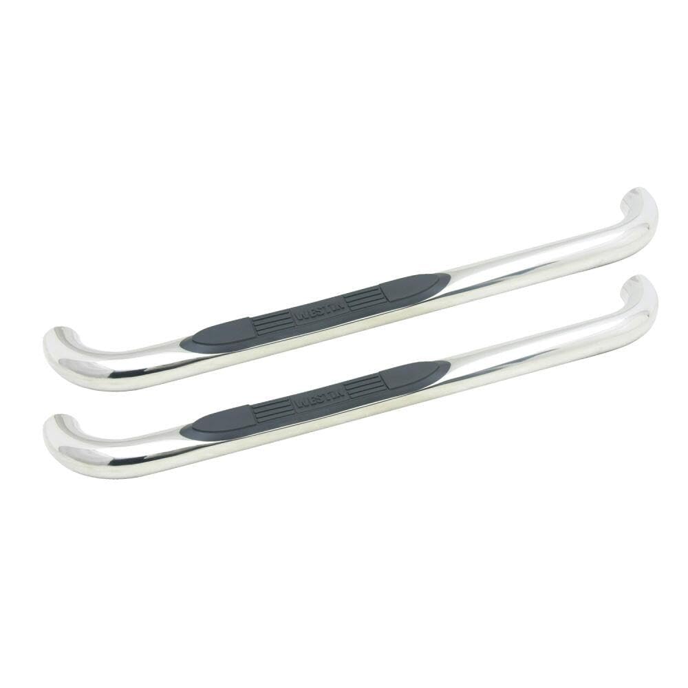Westin 23-1320 E-Series 3 Round Nerf Bars Fits 1999-2016 F250 F350 F450 F550Hd Super Duty Standard Cab Polished Pair
