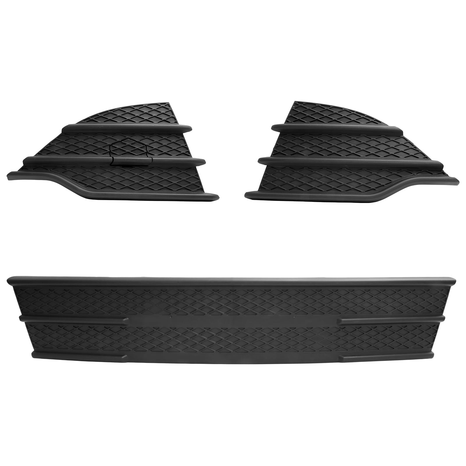 BXZ Front Bumper Insert Lower Grille Outer Grill 3pcs for 2013 2014 2015 2016 Ford Escape SE|S|S Puls
