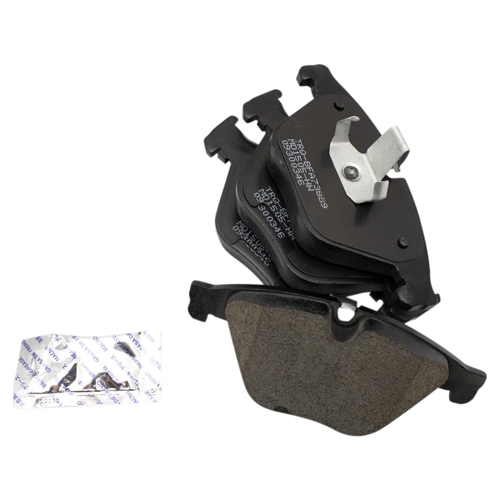 Trq Front Brake Pad & Rotor Kit Semi-Metallic Compatible With Bmw