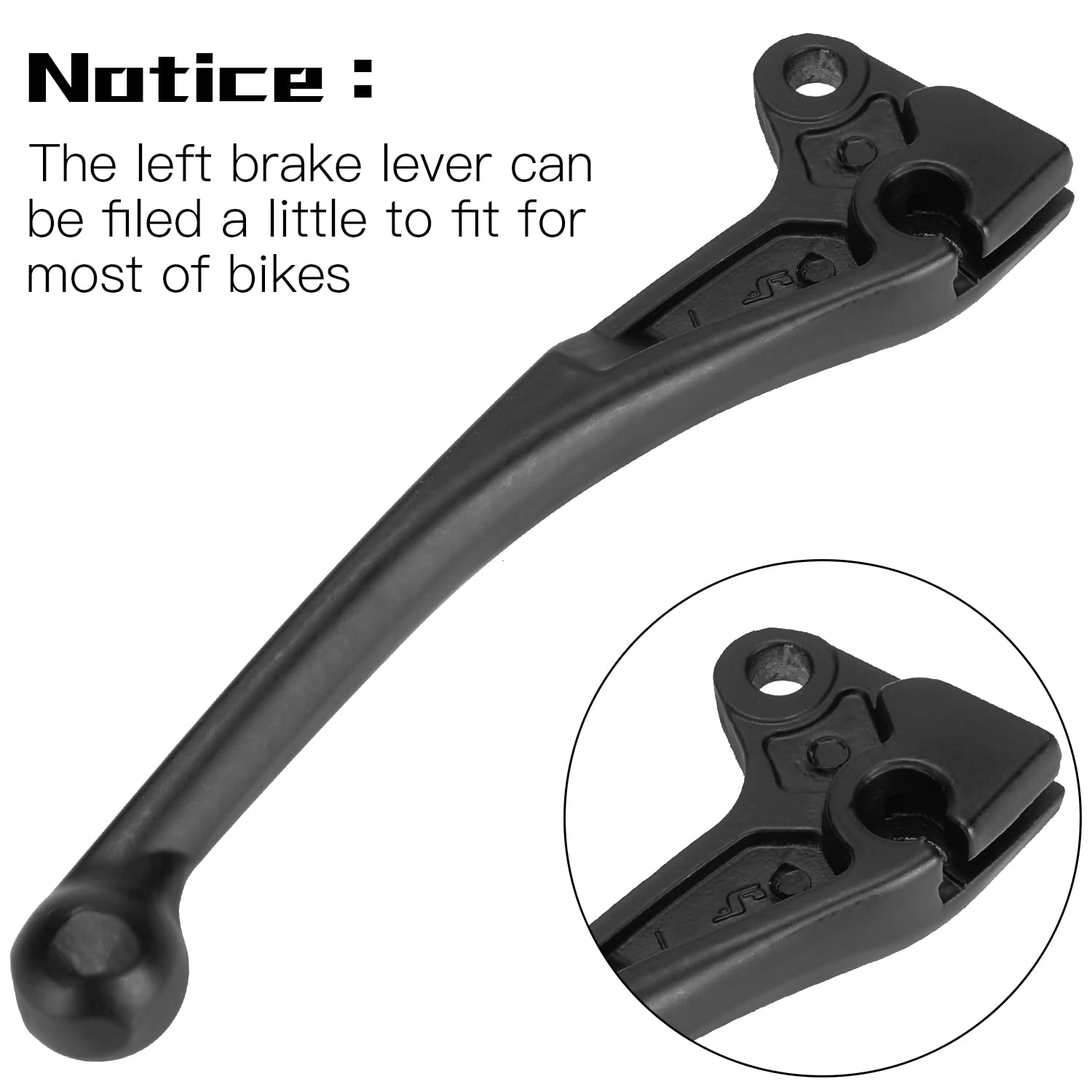 YOXUFA Universal Right Left Rear Brake Lever Handle for GY6 49cc 50cc 125cc 150cc 139QMB 157QMJ TaoTao IceBear Peace Sports SSR