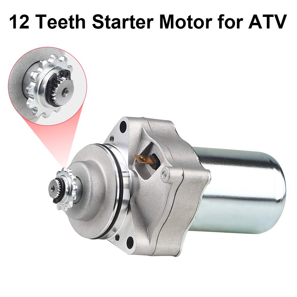 WATERWICH Starter Compatible with Tao Tao 125cc 110cc-50cc ATV Coolster Motor Coolster Four 4 Wheeler Chinese Pit Dirt Bike 4 Wh