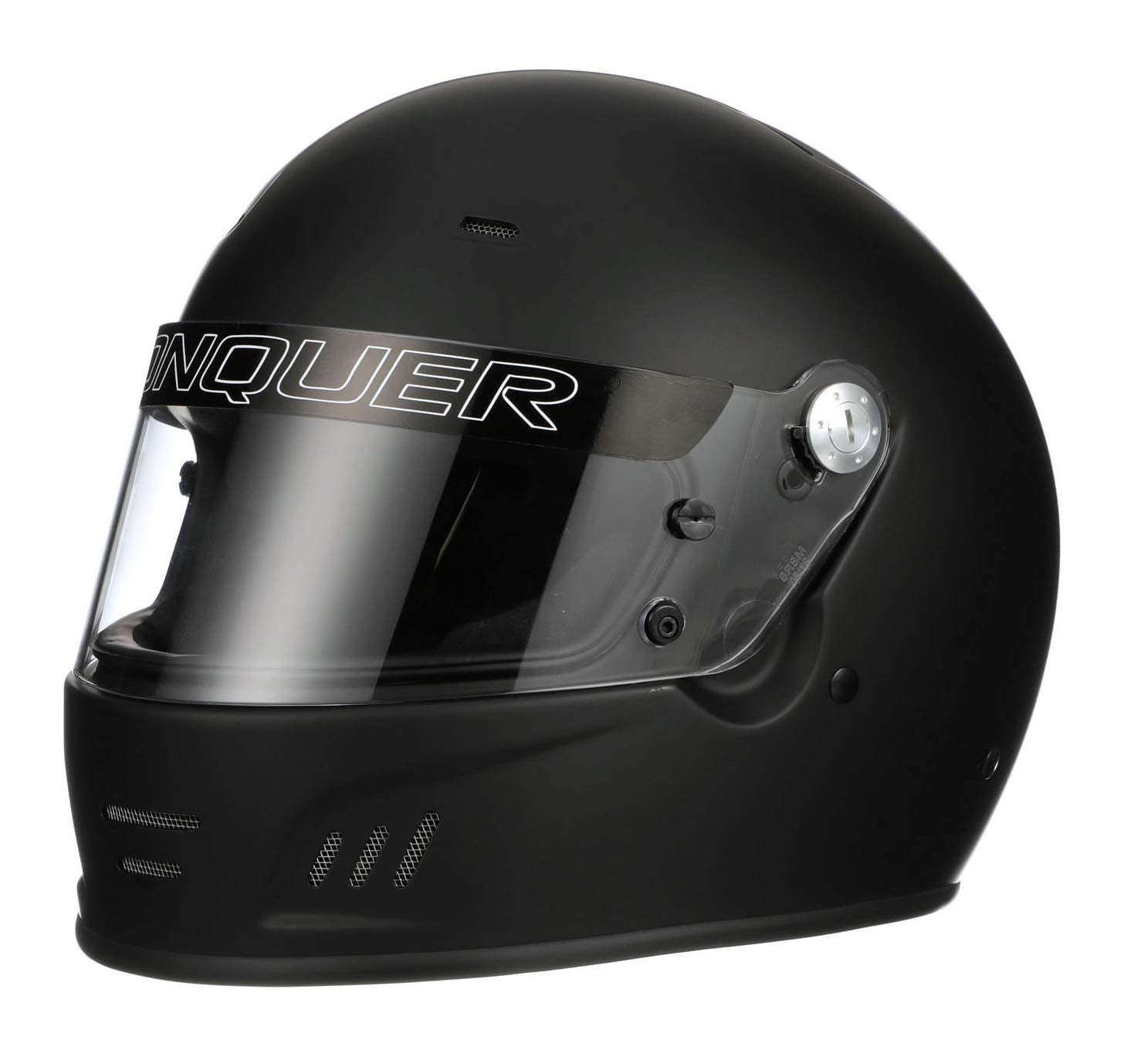 Conquer Snell Sa2020 Approved Full Face Auto Racing Race Car Helmet - Adult | Men | Women | Youth - Black Or White