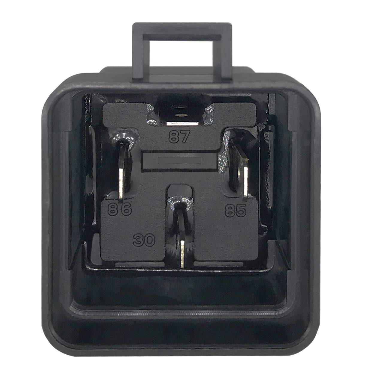 Irhapsody 4-Pin 40/30Amp 12V Dc Waterproof Relay With Harness - Heavy Duty 12 Awg Tinned Copper Wires, 1 Pack Spst Automotive Re