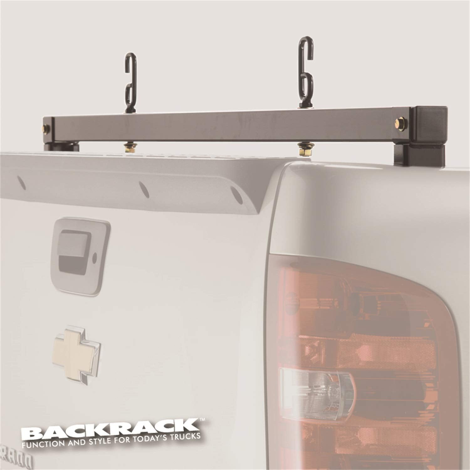 RealTruck Backrack Truck Bed Rear Bar | Black, No Drill | 11517 | Fits 2019-2022 Dodge RAM 1500 Classic; 2002-2018 Dodge RAM 150