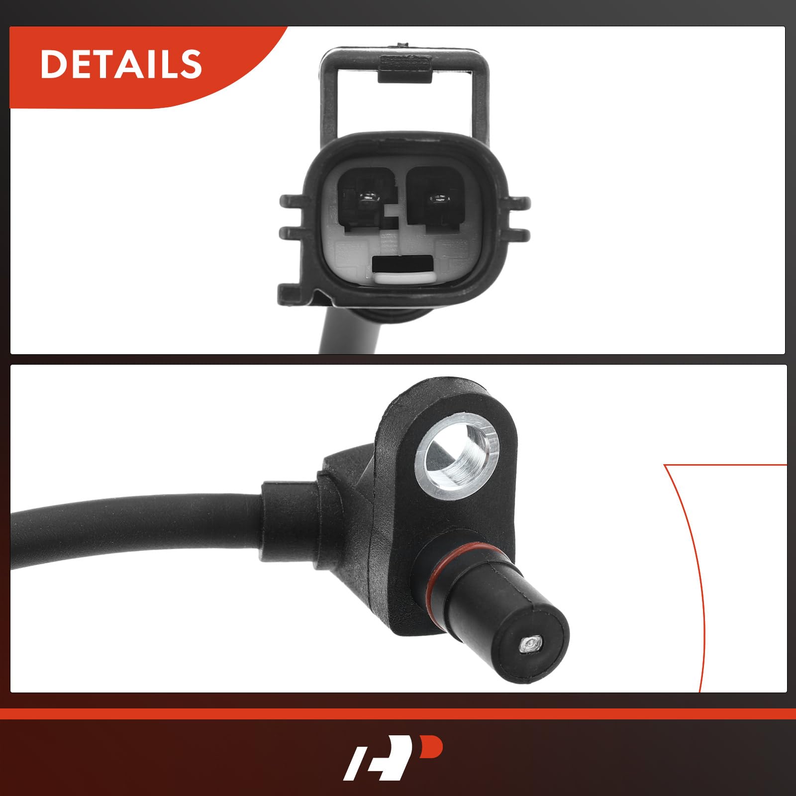 A-Premium Abs Wheel Speed Sensor Compatible With Dodge Models - Ram 2500/Ram 3500 2003 2004 2005, 4Wd - Front Driver Or Passenge