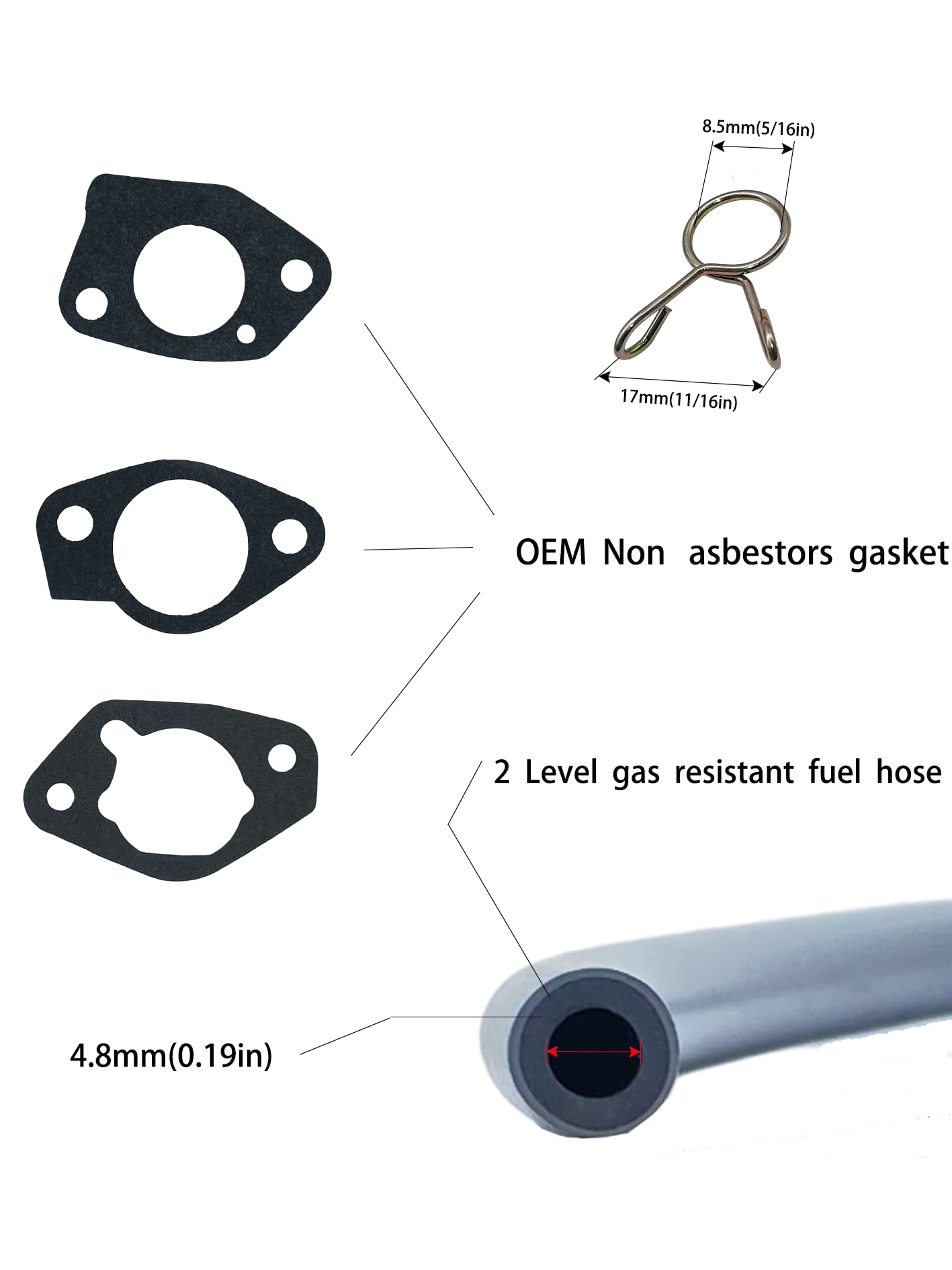 YAMAKATO Carburetor for Honda & Predator 420cc, 389cc, 459cc - Performance Upgrade with Jet, Mini Bike Model