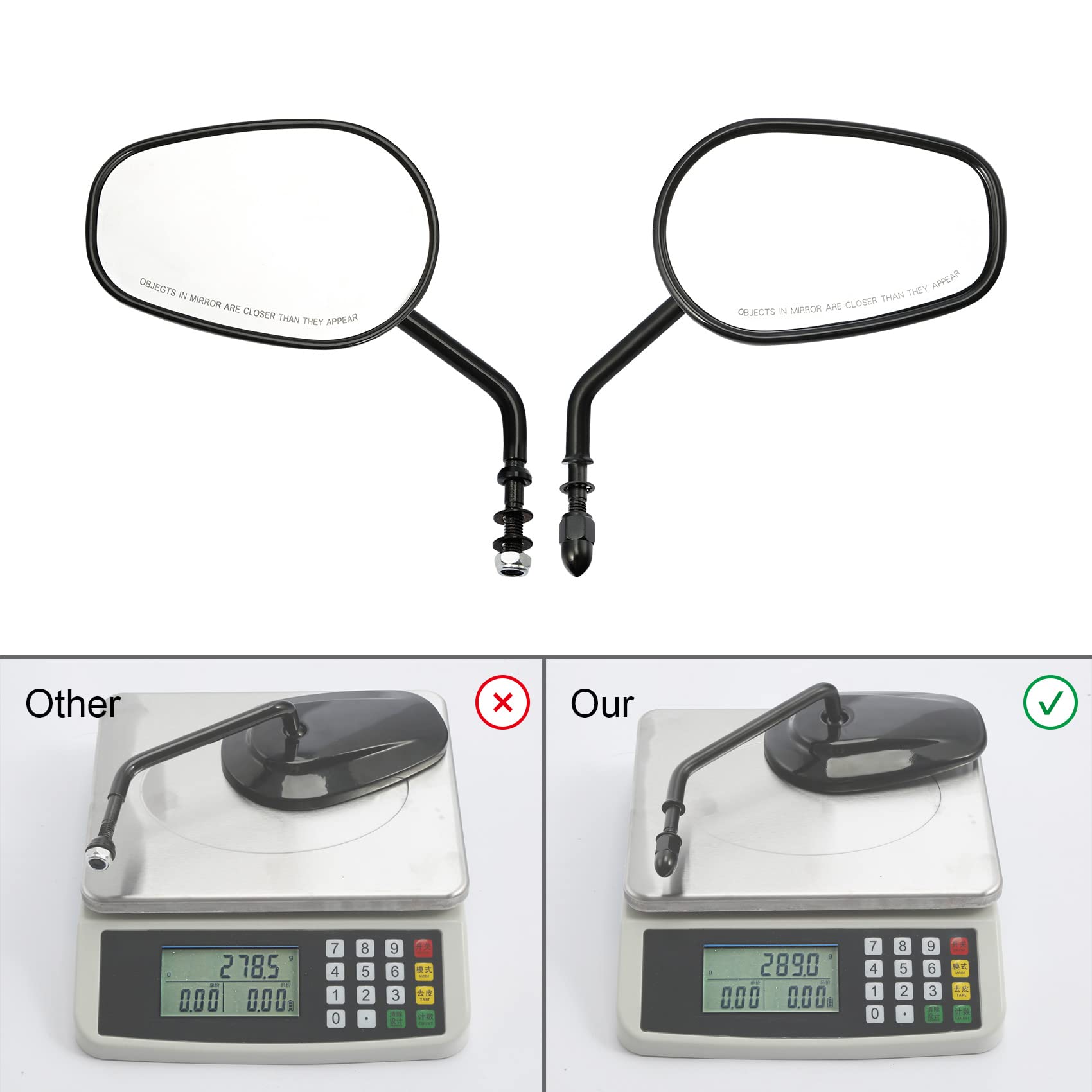 Slmoto Rear View Mirror W/Led Turn Signal Light Amber Fit For Honda Cbr 600 F3 1995-1998 97