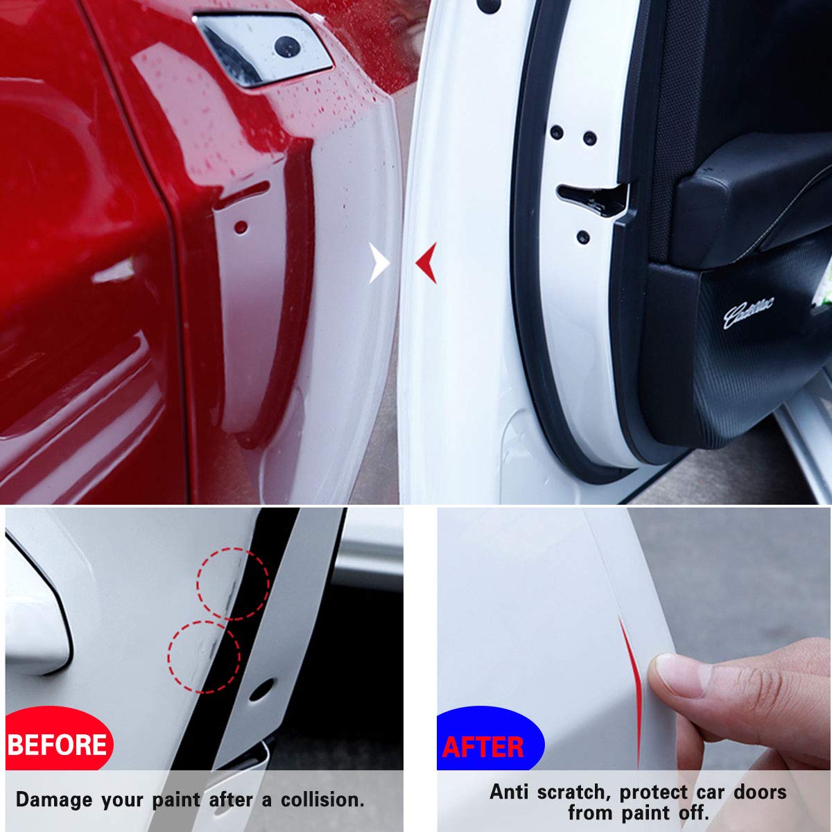 ToLanbbt Transparent Car Door Edge Guard - 33Ft x 1.18” Anti-Scratch Waterproof Adhesive Tape for Door Protection