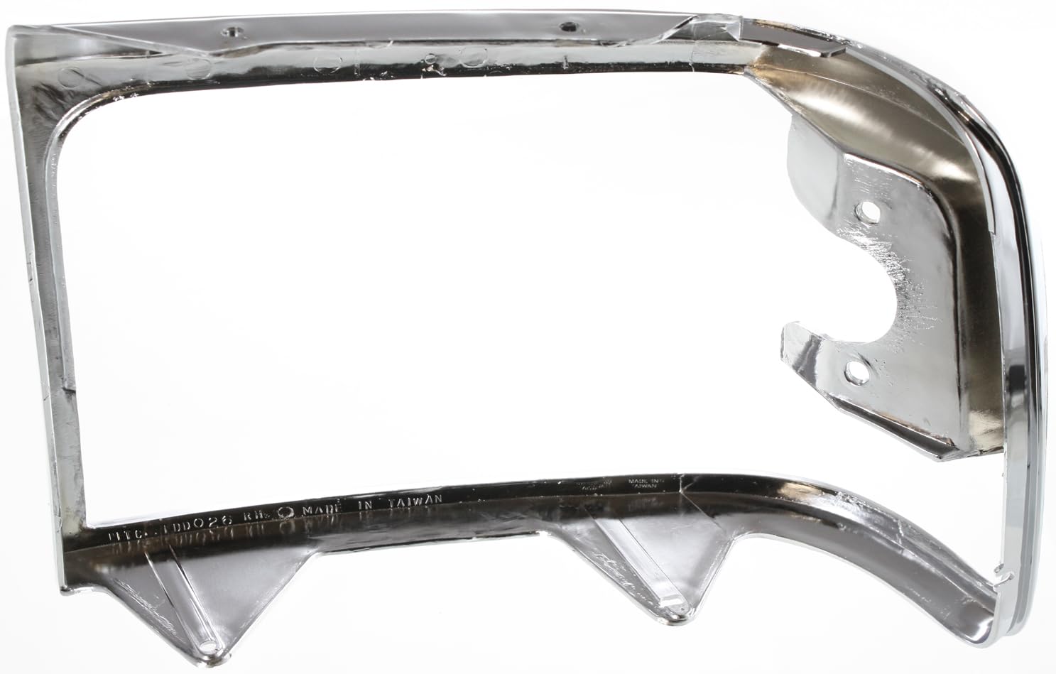 Evan Fischer Headlight Door Compatible With 1992-1997 Ford F-150, 1992-1997 Ford F-250 & 1992-1997 Ford F-350 Passenger Side Chr