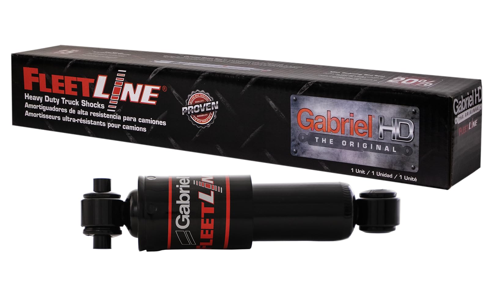 Gabriel 85916 Fleetline Heavy Duty Rear Shock Absorbers For Trailer, Tractor, Truck, Bus, Motorhome; Gillig Phantom; Hendrickson