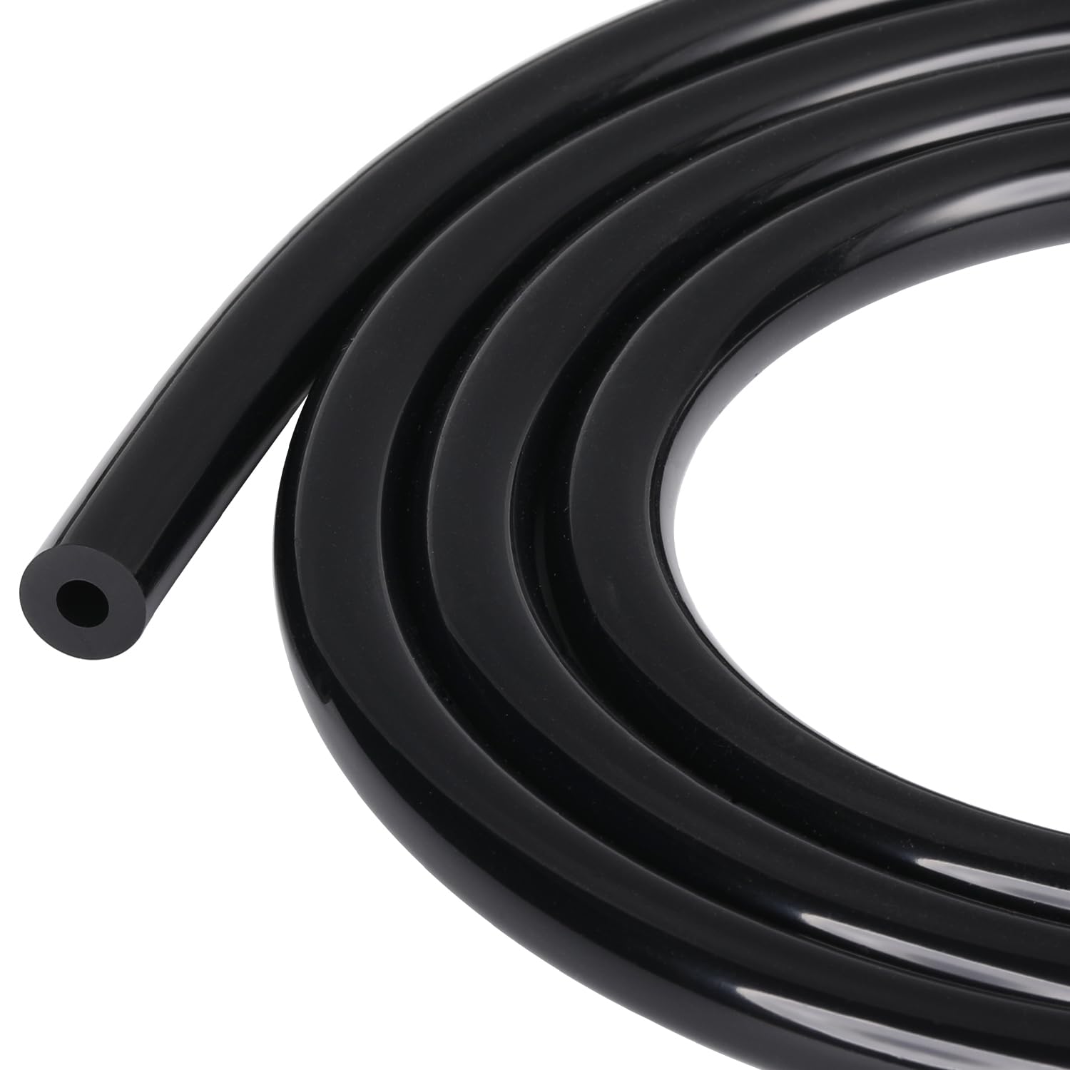 Podavelle 5/32'' 4mm ID Silicone Vacuum Hose Line Tubing 10FT Black 130 PSI Maximum Pressure