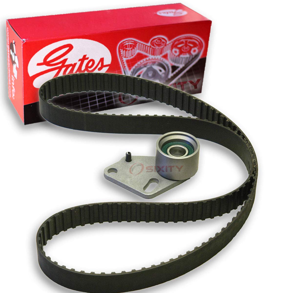 Gates PowerGrip Timing Belt Component Kit compatible with Ford Ranger 2.0L 2.3L L4 1983-1992