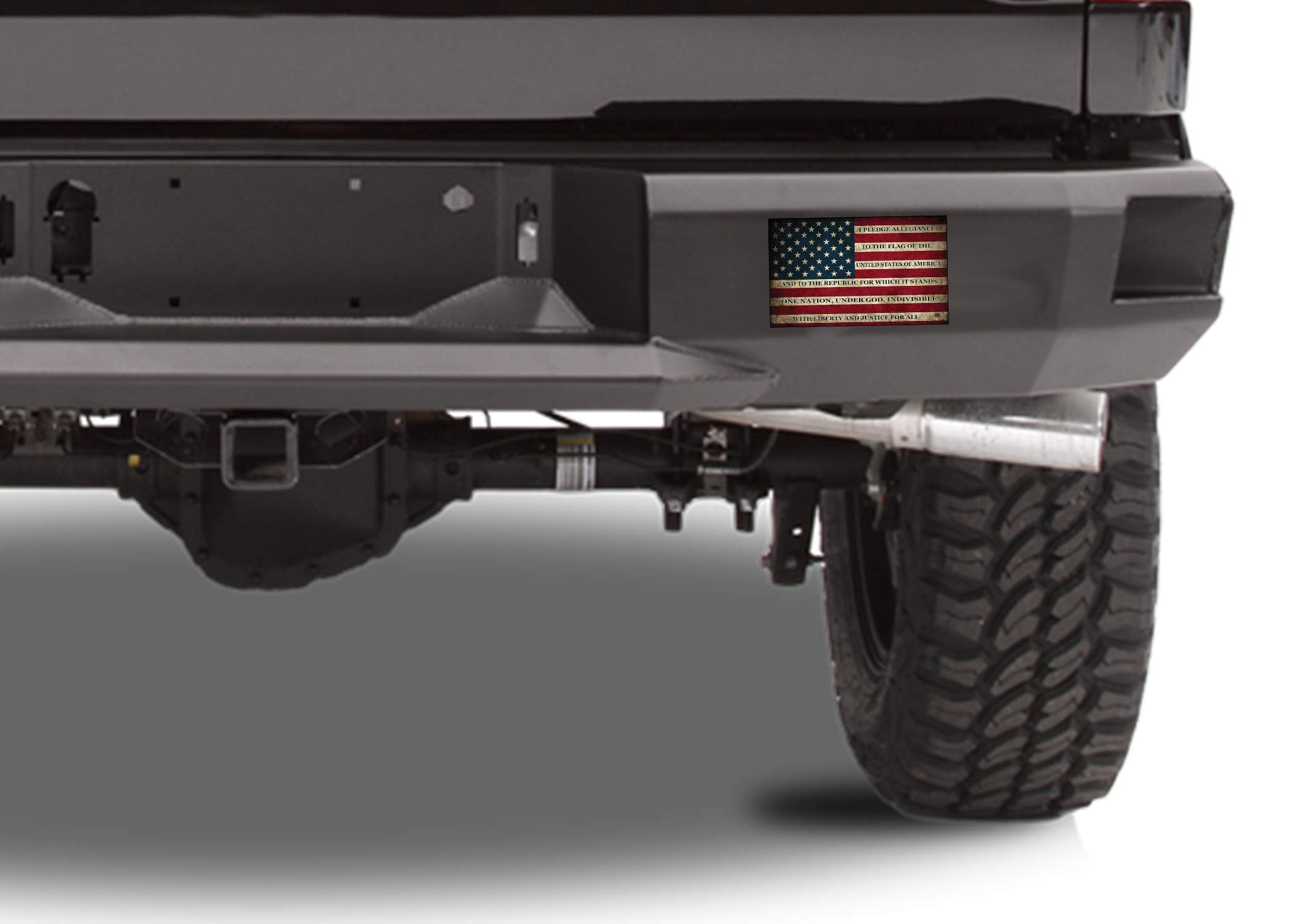 Rogue River Tactical Usa Flag Sticker Bumper Car Decal Gift Patriotic American Worn United States Pledge Of Allegiance (3X5 Inch