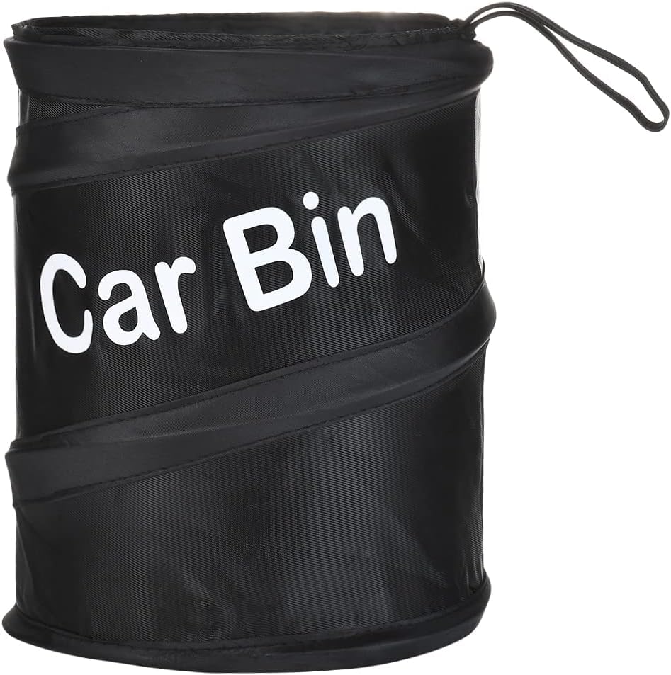 RexezGuardz Foldable Car Trash Can | Universal Hanging Car Garbage Bag | Large Capacity Car Supplies Organizer, Prevents Collaps