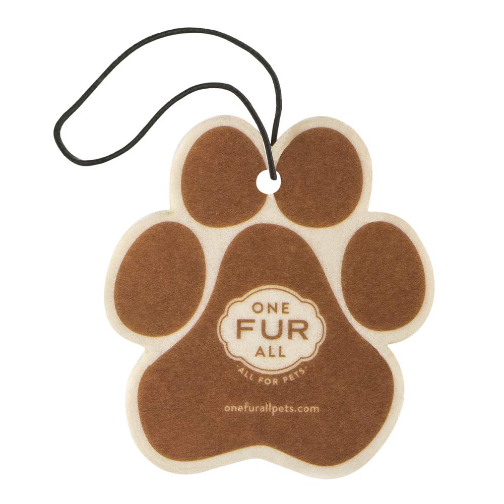 One Fur All Pet House & Car Air Freshener - Vanilla Sandalwood Pack Of 4 - Non-Toxic & Pet-Friendly Odor Eliminator For Small Sp
