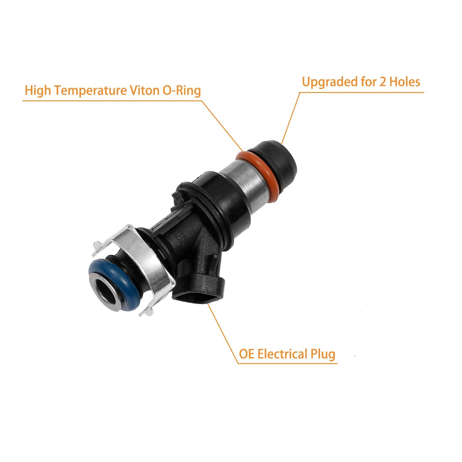 Gledewen Fuel Injector 2 Holes 8Pcs for 4.8L 5.3L 6.0L Engines | Fits 2001-2007 Chevy Silverado,