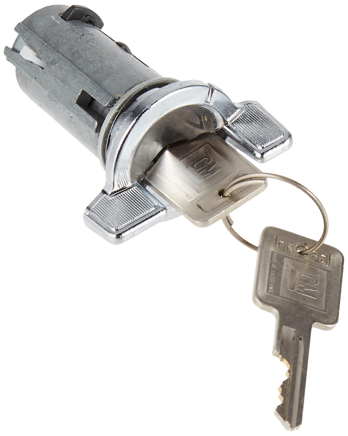 ACDelco Ignition Lock Cylinder D1402B with Key, Silver Finish