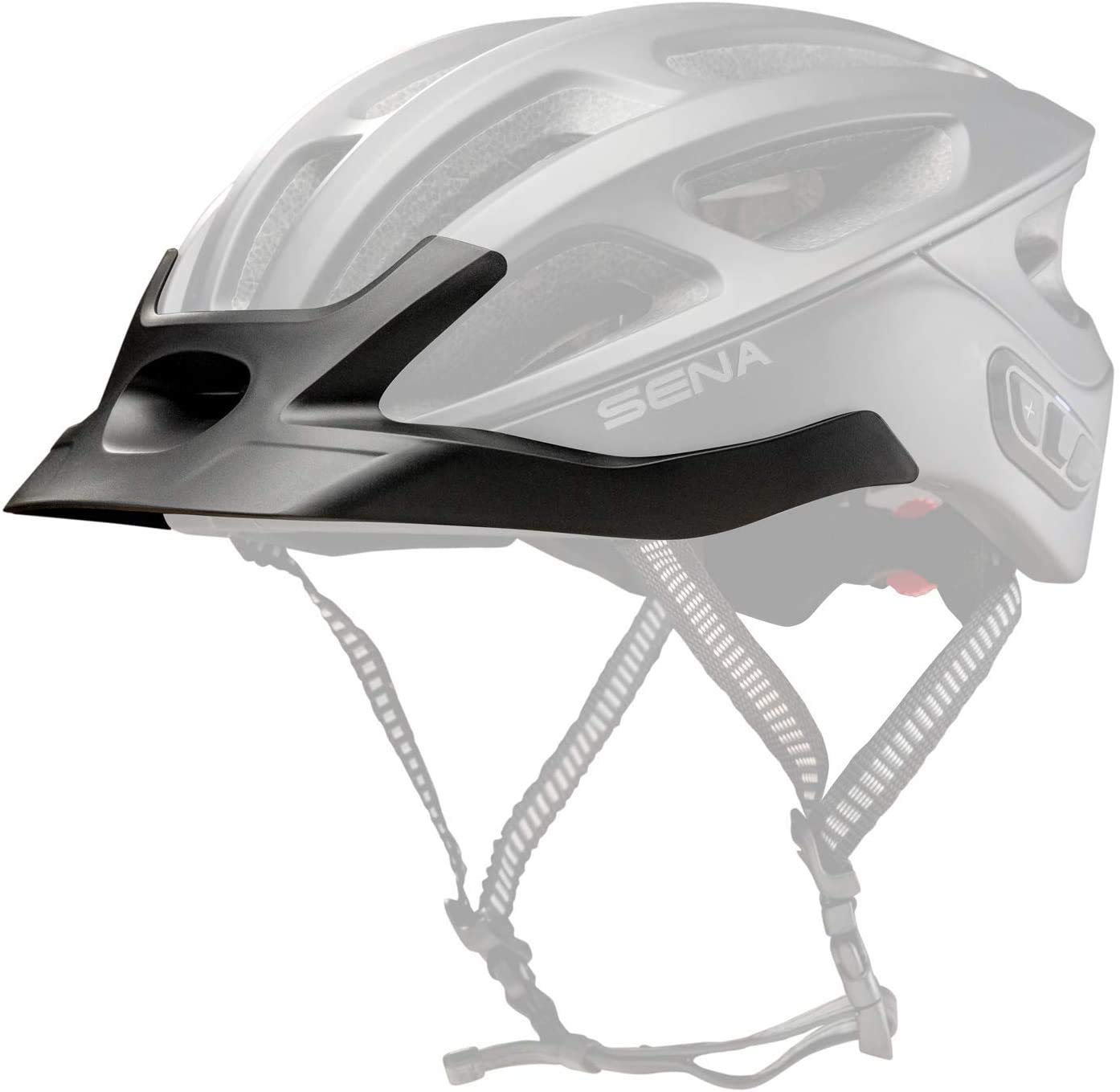 Sena R1 Series Cycling Helmet Visor - Medium/Small, Black, Plastic, Model SH-R1-A02-M