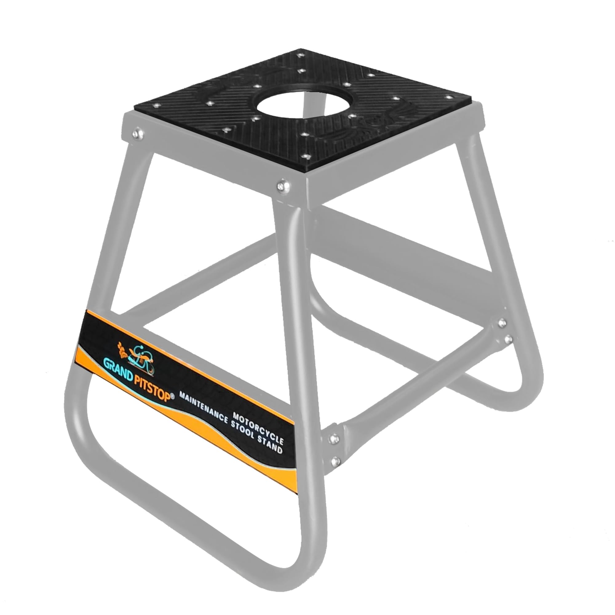 GRAND PITSTOP Motorcycle & Powersports Maintainence Stand Dirt Bike Stand,Universal Detachable Powder Coated non Slip Off Road S