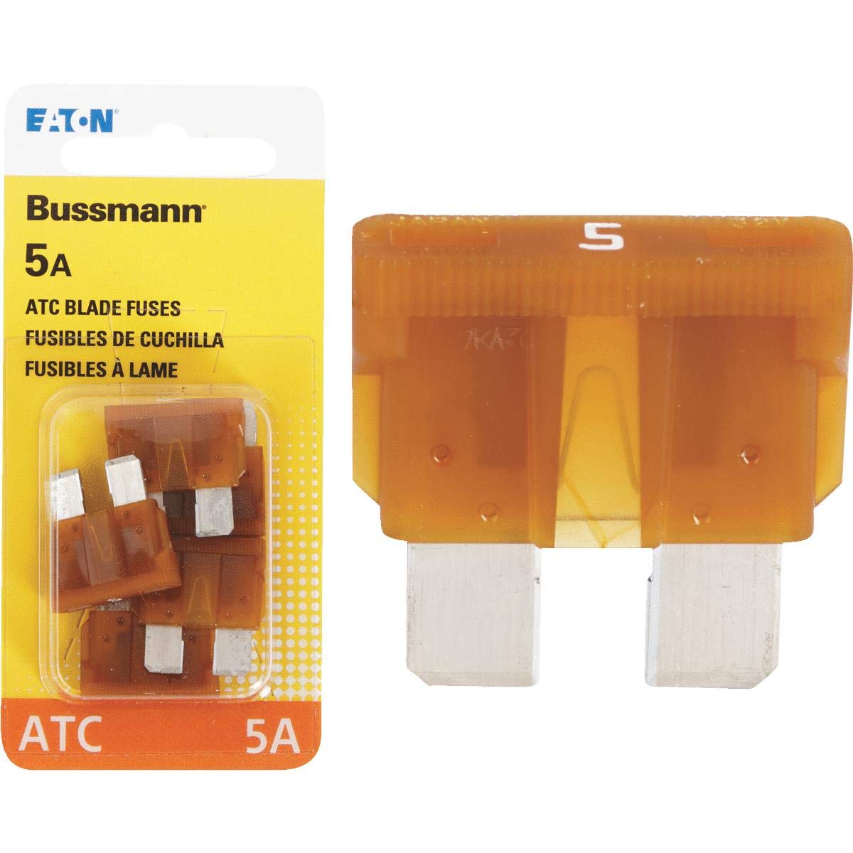 Bussman Bp/Atc-5-Rp Blade Fuse 5A 5Pk
