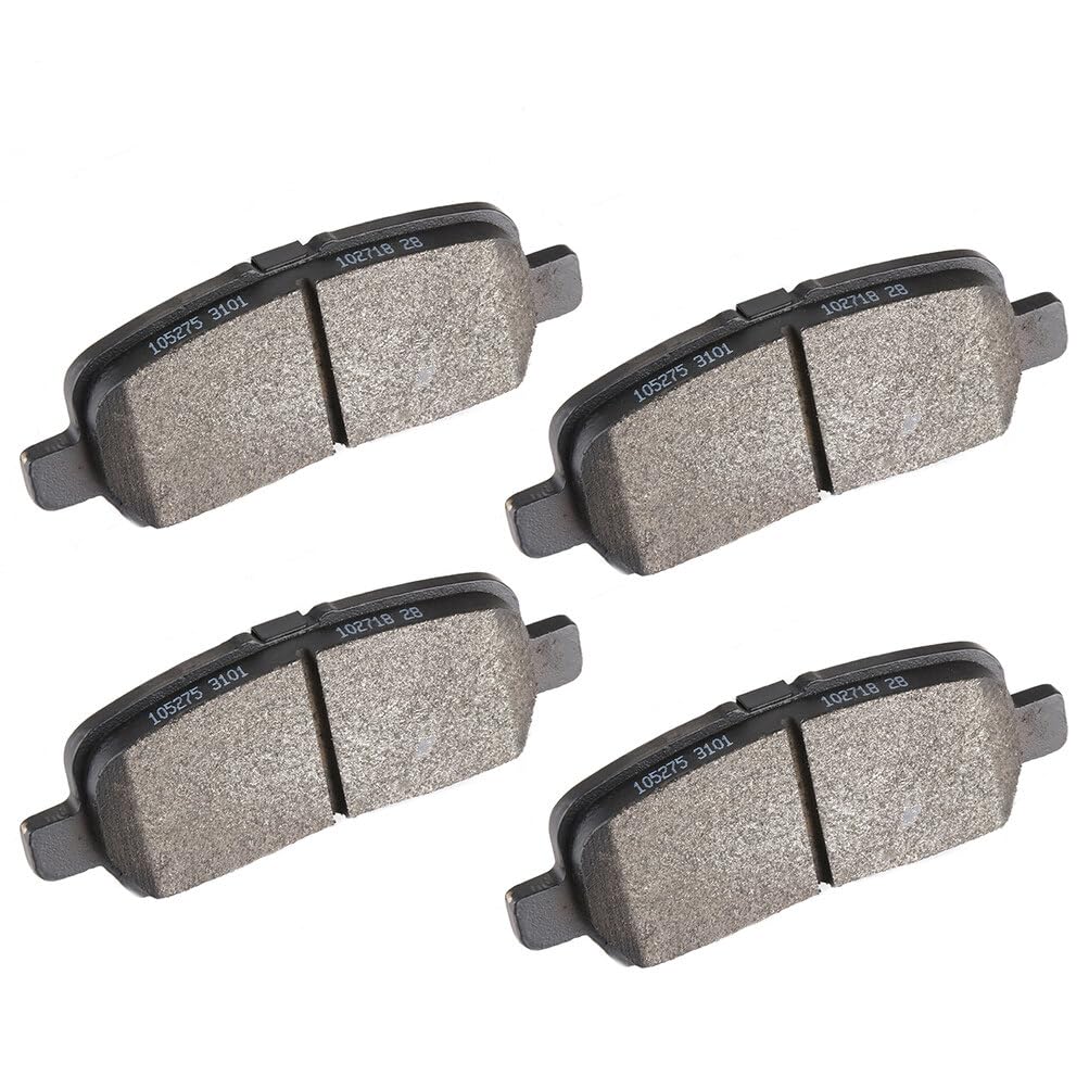 Cciyu D999 Rear Semi-Metallic Disc Brake Pads Kit For Buick Allure 05-09,For Buick Lacrosse 05-09,For Chevrolet Impala 11-13,For