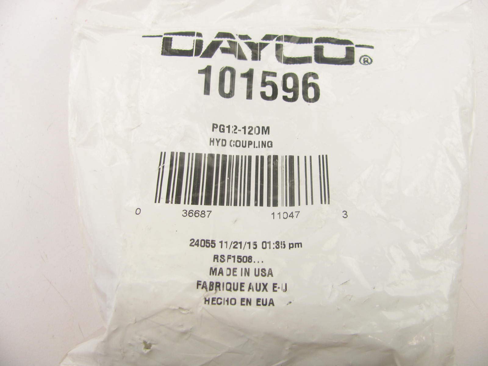 Dayco 101596 Hydraulic Coupling/Adapter
