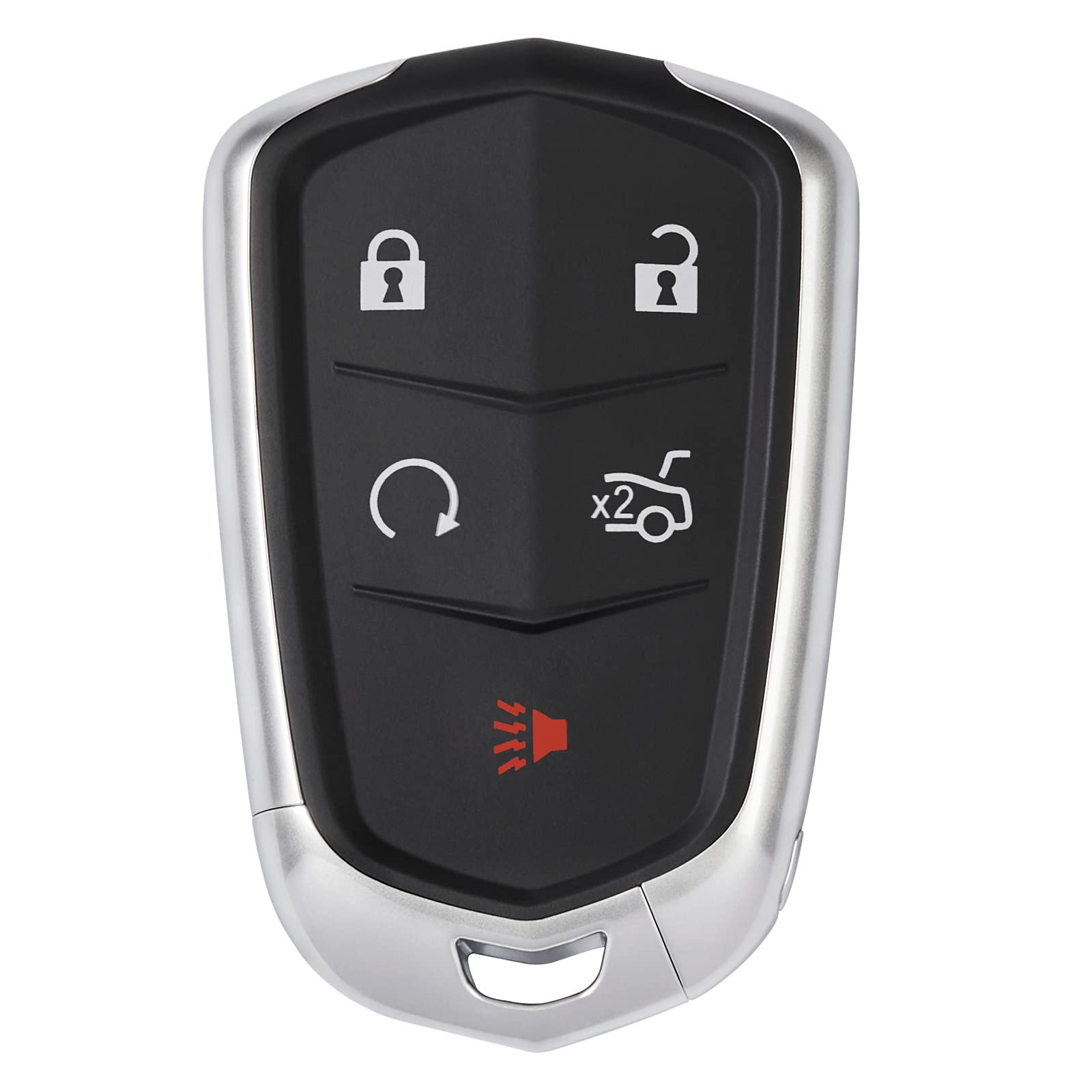 Helloauto Key Fob Cover Fit For Cadillac Escalade Xts Xt5 Ats 2015-2019, Keyless Entry Remote Key Fob For Cadillac Cts Sedan, Ke