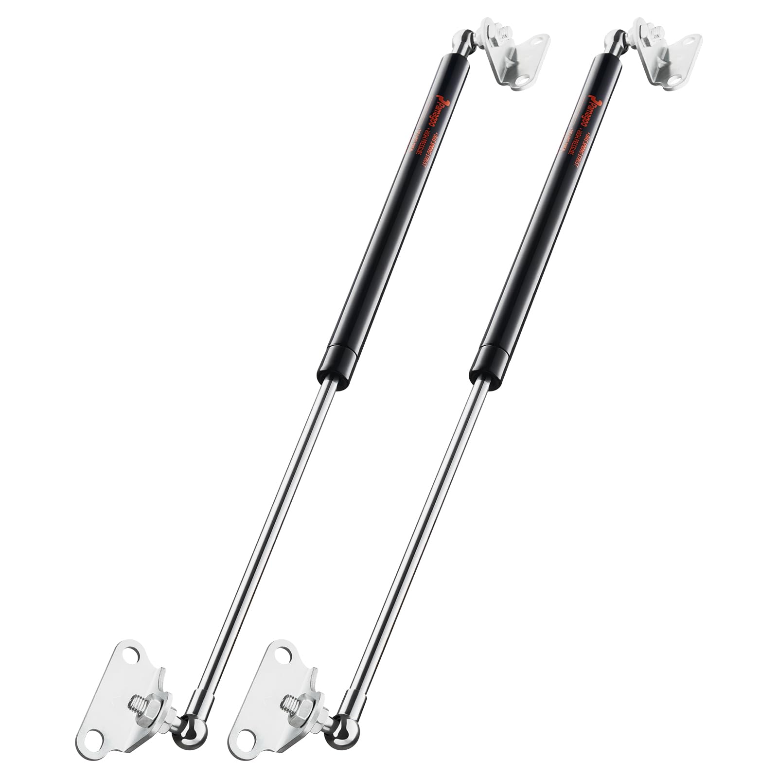 20 Inch 55 Lbs Gas Strut Shocks, 245 N Per Prop With L-Type Mounts For Rv Bed Trailer Bed Under Bed Storage Tv Cabinet Tool Box Lid Trap Door, Only Fit 53-73 Lbs Weights, 2 Pack Gas Spring By Pamagoo