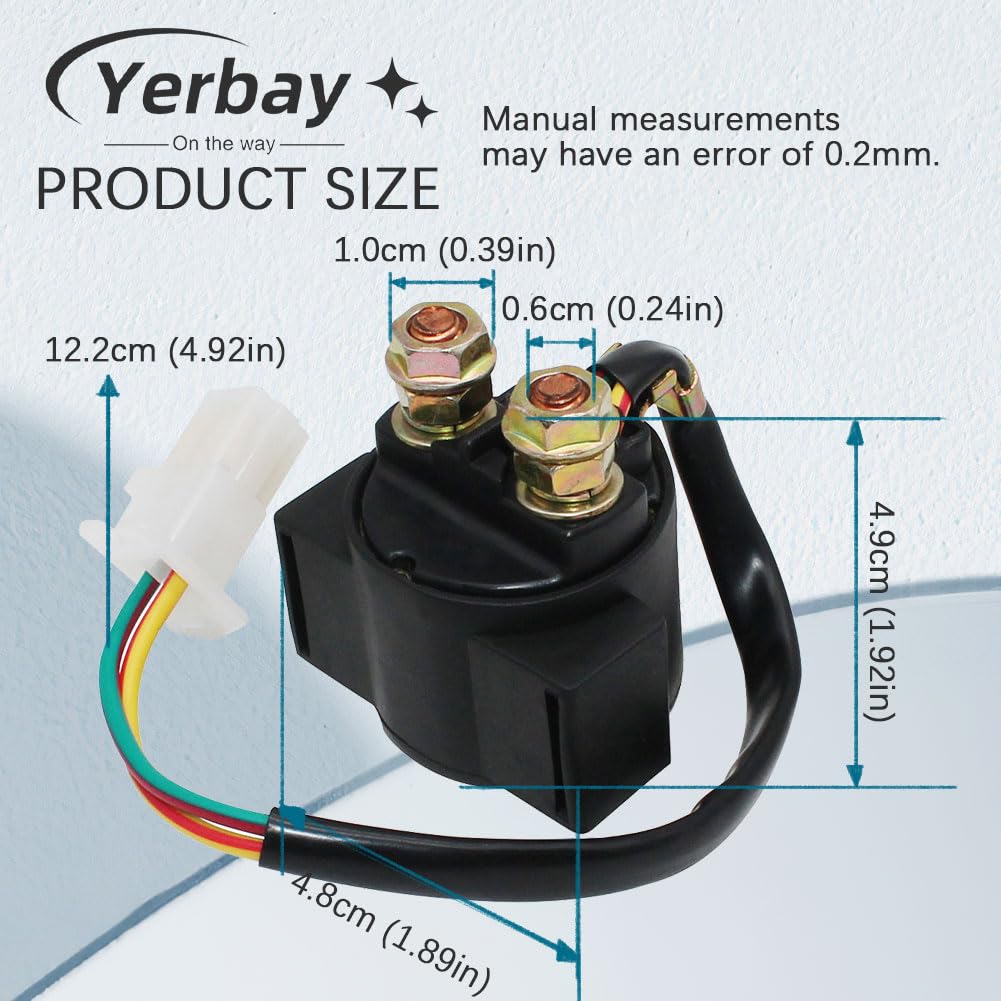 Starter Solenoid Relay For Honda Trx250 Fourtrax 250 1985 1986 1987 / Nx250 1988 1989 1990